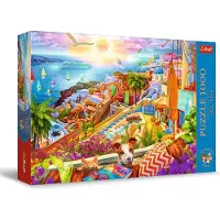 Trefl legpuzzel Santorini 1000 stukjes - Premium Plus kwaliteit puzzel.