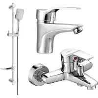 Mexen Caro DF72 badkuipset, chroom - 746603DF72-00