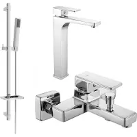 Mexen Cetus DQ77 badset, chroom - 744313DQ77-00