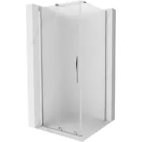 Mexen Velar schuifdouchecabine 120 x 120 , matglas, chroom - 871-120-120-31-01