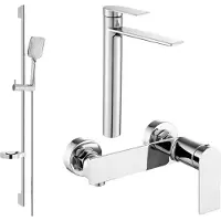 Mexen Zero DS62 doucheset, chroom - 71114DS62-00