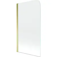 Mexen Felix badwand 1-delig 70 x 140 , transparant, goudkleurig - 890-070-001-50-00