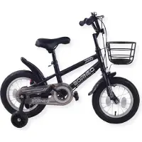 Buxibo - Kinderfiets voor Jongens - Borneo - 12 Inch - Zwart