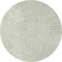 vidaXL Binnen- en buitenkleed PALMERAS Groen Ø 120 CM Polyester
