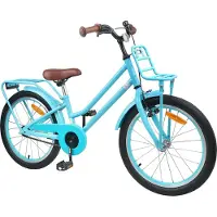 vidaXL Kinderfiets 22 Inch voor 7-12 jaar oud Lichtblauw