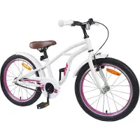 vidaXL Kinderfiets 18 Inch voor 5-7 jaar oud Wit
