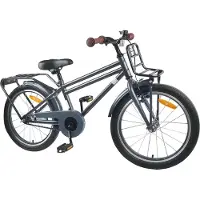 vidaXL Kinderfiets 22 Inch voor 7-12 jaar oud Donkergrijs