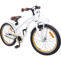 vidaXL Kinderfiets 22 Inch voor 7-12 jaar oud Wit