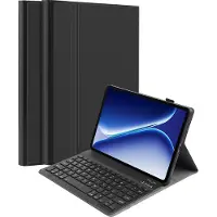 Cazy tablet Hoes met Toetsenbord geschikt voor OnePlus Pad Go 2 - QWERTY Bluetooth Keyboard Case - Zwart