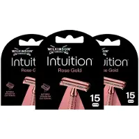 Wilkinson 3x Intuition Rose Gold Navulmesjes 15 stuks