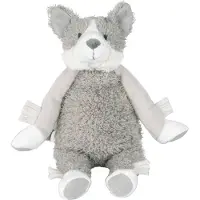 Happy horse Husky Hunter Knuffel 30cm - Grijs - Baby Knuffel