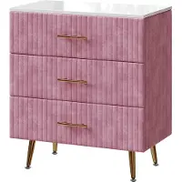 Vicco Velia Ladekast – 70 x 78.5 cm met 3 laden Roze