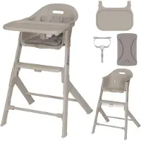 Lionelo Beny – Hoge Kinderstoel 6–36 Maanden – 3-puntsgordel – Verstelbaar Dienblad & Voetsteun – Wasbare Inleg – Compact & Lichtgewicht