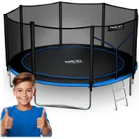 Neo-Sport Serie - Tuintrampoline - 13ft/404cm - Inclusief Veiligheidsnet - Inclusief Ladder