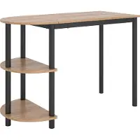 Vicco Freetown Keukentafel – 110 x 50 cm met open vakken Goldkraft eik/zwart