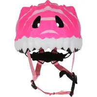 Crazy Safety Fahrradhelm m. Light - Dragon - Pink - - 49-55 cm - Fahrradhelme