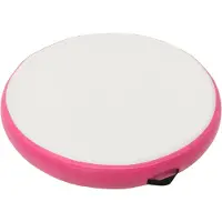 vidaXL Gymnastiekmat met pomp opblaasbaar 100x100x15 cm PVC roze