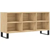 vidaXL Tv-meubel 103,5x30x50 cm bewerkt hout sonoma eikenkleurig