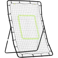 HOMCOM -Baseball Rebounder Net-PE-90x80x140cm-Zwart