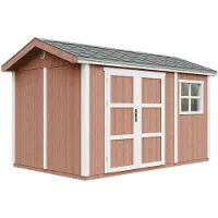 Timbela Tuinhuis, premium kwaliteit, 8,68 m² - H252 x B250 x D412 cm – M914A, Redwood (rode houtsoort)