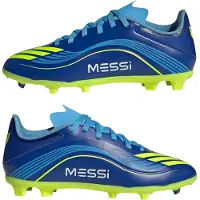 Adidas Sportschoen 'F50 Messi League' hemelsblauw / donkerblauw / geel / lichtgrijs