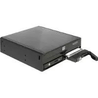 DeLOCK Premium 2x 2,5'' HDD/SSD + Slim Drive naar 5,25'' slot mobile rack / zwart