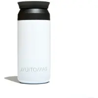 Muitomas Thermofles - Dubbel geïsoleerde voering - 350ml – 12 uur warm of 24 uur koude dranken - Wit