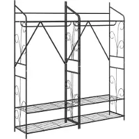 vidaXL Open Kledingkast Effen 2 pcs 78 x 36 x 158 cm