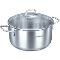 Korkmaz Perla RVS Pan 2,3L - Hoogwairdge Kwaliteit