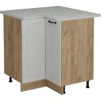 Vicco Hoekkast R-Line Wit Landhuis 75.6 cm WB Marmer, Model 53617
