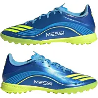 Adidas Voetbalschoen 'F50 Messi League' blauw / hemelsblauw / neongeel