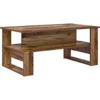 vidaXL Salontafel Oudhout 90 x 50 x 40 cm Bewerkt hout