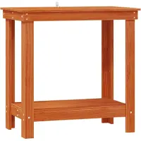 vidaXL Werkbank Waskleur Bruin 80 x 50 x 80 cm Massief grenenhout
