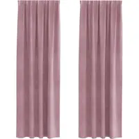 vidaXL Verduisterende gordijnen 2 pcs Donkerroze 140 x 225 cm Fluweel