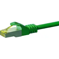 Dsit Cat7 S/FTP (PIMF) patchkabel - 0,25 meter groen - netwerkkabel - internetkabel - UTP kabel - RJ45 - 10000 mbit/s