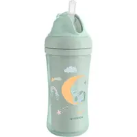 Kikkaboo Maan Beker Met Siliconen Rietje - 220ml - Mint