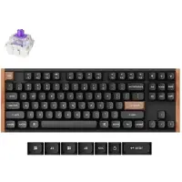Keychron K8 HE Special Edition - Gaming Toetsenbord - 80% - QWERTY - Magnetisch - RGB - Zwart/Hout