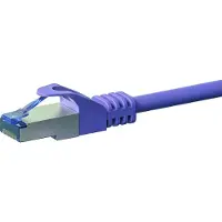 Dsit CAT6a S/FTP (PIMF) patchkabel - 7,50 meter paars - netwerkkabel - internetkabel - UTP kabel - RJ45 - 10000 mbit/s