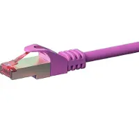 Dsit CAT6 S/FTP (PIMF) patchkabel - 1 meter roze - netwerkkabel - internetkabel - UTP kabel - RJ45 - 1000 mbit/s