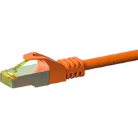 Dsit Cat7 S/FTP (PIMF) patchkabel - 10 meter oranje - netwerkkabel - internetkabel - UTP kabel - RJ45 - 10000 mbit/s