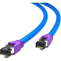 HB-DIGITAL CAT 8 LAN Kabel 10m Blauw - 40 Gbps S/FTP LSZH