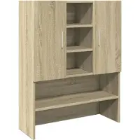 vidaXL Wasmachinekast 70,5x24x90 cm sonoma eikenkleurig