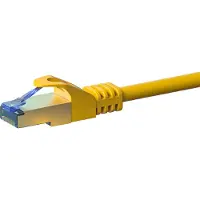 Dsit CAT6a S/FTP (PIMF) patchkabel - 50 meter geel - netwerkkabel - internetkabel - UTP kabel - RJ45 - 10000 mbit/s
