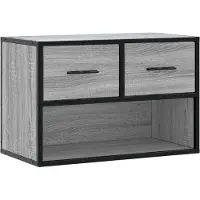 vidaXL Tv-meubel 60x31x39,5 cm bewerkt hout metaal grijs sonoma eiken