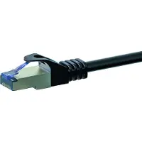 Dsit CAT6a S/FTP (PIMF) patchkabel - 1,50 meter zwart - netwerkkabel - internetkabel - UTP kabel - RJ45 - 10000 mbit/s