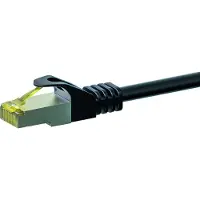 Dsit Cat7 S/FTP (PIMF) patchkabel - 10 meter zwart - netwerkkabel - internetkabel - UTP kabel - RJ45 - 10000 mbit/s
