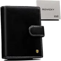 Rovicky RFID - Luxe Herenportefeuille - Grote Capaciteit - Natuurlijke Lederen - Veiligheid