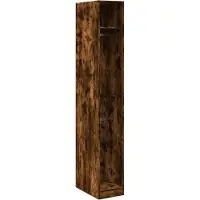 vidaXL Kledingkast 30x50x200 cm bewerkt hout gerookt eikenkleurig
