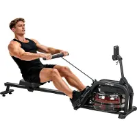 SPORTNOW Roeimachine Kunststof, staal 170L x 46B x 77H cm Zwart