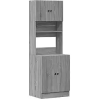 vidaXL Keuken kast, grijs Sonoma, 60x50x180 cm, houtvezel